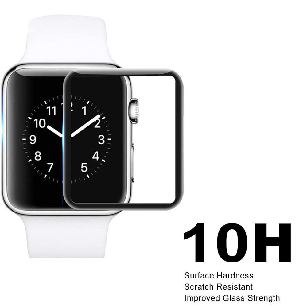 For Apple Watch Series 8 45mm Anti-scratch HD Clear Full Glue Screen Protector 3D Curved Full Coverage Tempered Glass Film