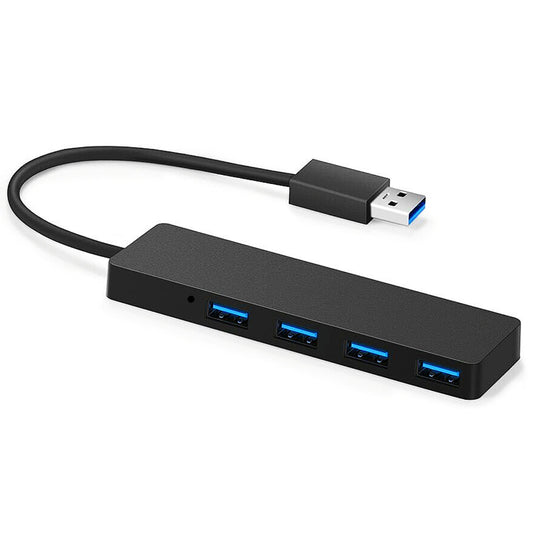 Ultra Slim 4 in 1 USB 3.0 Hub High Speed Data Transmission USB Expander Splitter for Android Phone and Laptop