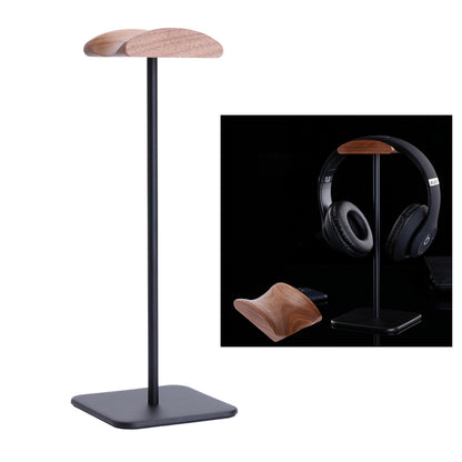 JD061 Headphone Stand Aluminum Holder Wood Top Headphone Stand Hanger