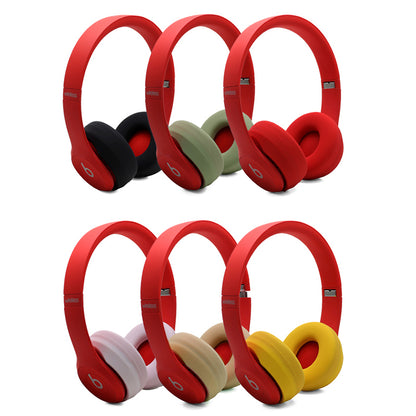 1 Pair Silicone Cushion Protective Cover Ear Pads for Beats Solo3 Wireless Bluetooth Headphone