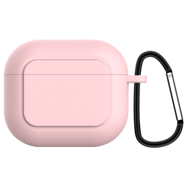 Wireless Earphone Charging Case Protective Cover Silicone Sleeve with Hanging Buckle for AirPods 3