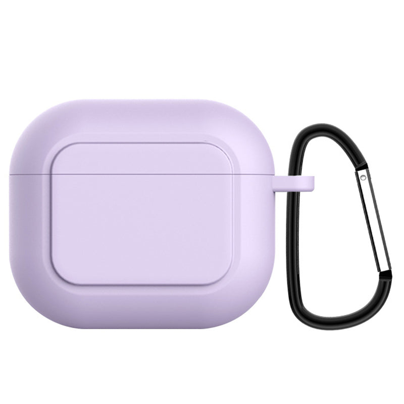 Wireless Earphone Charging Case Protective Cover Silicone Sleeve with Hanging Buckle for AirPods 3