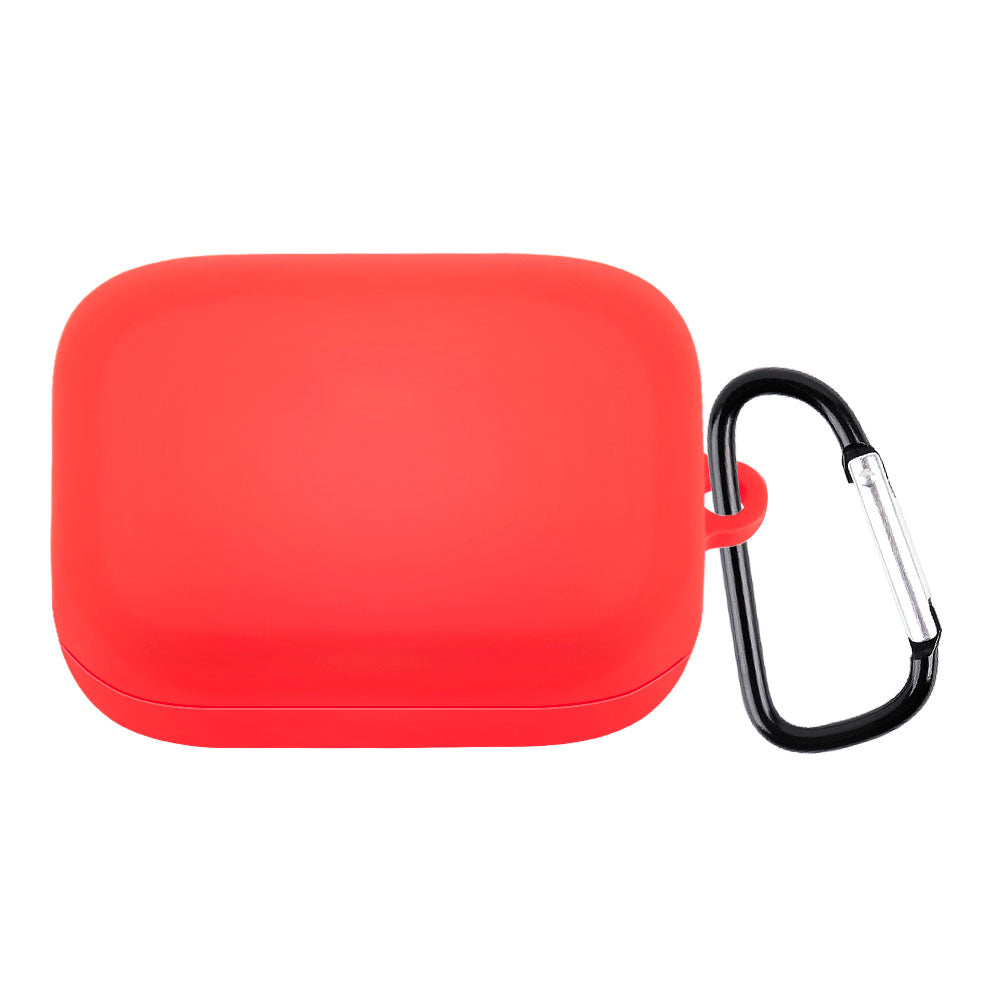 For OnePlus Buds Pro Earphone Charging Box Silicone Case Anti-fall Protective Cover with Carabiner