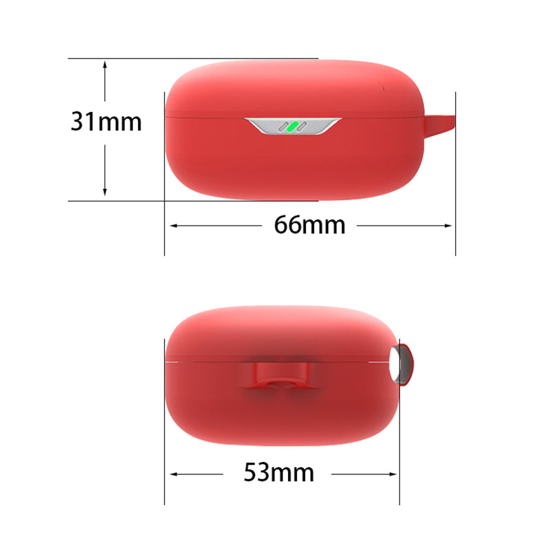 Silicone Sleeve for JBL W300 TWS Earphone Charging Bin Silicone Anti-scratch Headset Protection Case