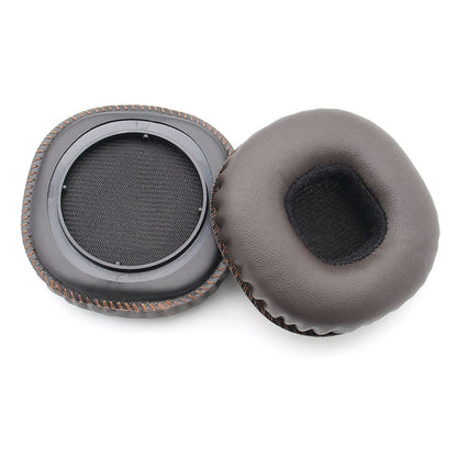 JZF-258 1Pair Headset Ear Cups for Marshall MID ANC Earpads Cover Protector Protein Leather Headphones Ear Cushions with Soft Foam