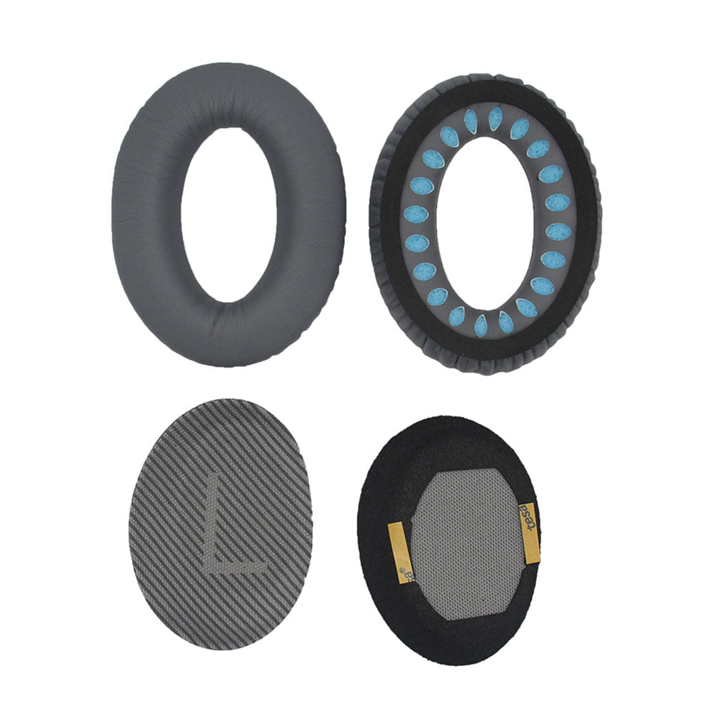 JZF-236 For Bose QC25/QC15/QC35 Ear Pads Foam Protein Leather Ear Cushions 1Pair Replacement Headset Ear Cups