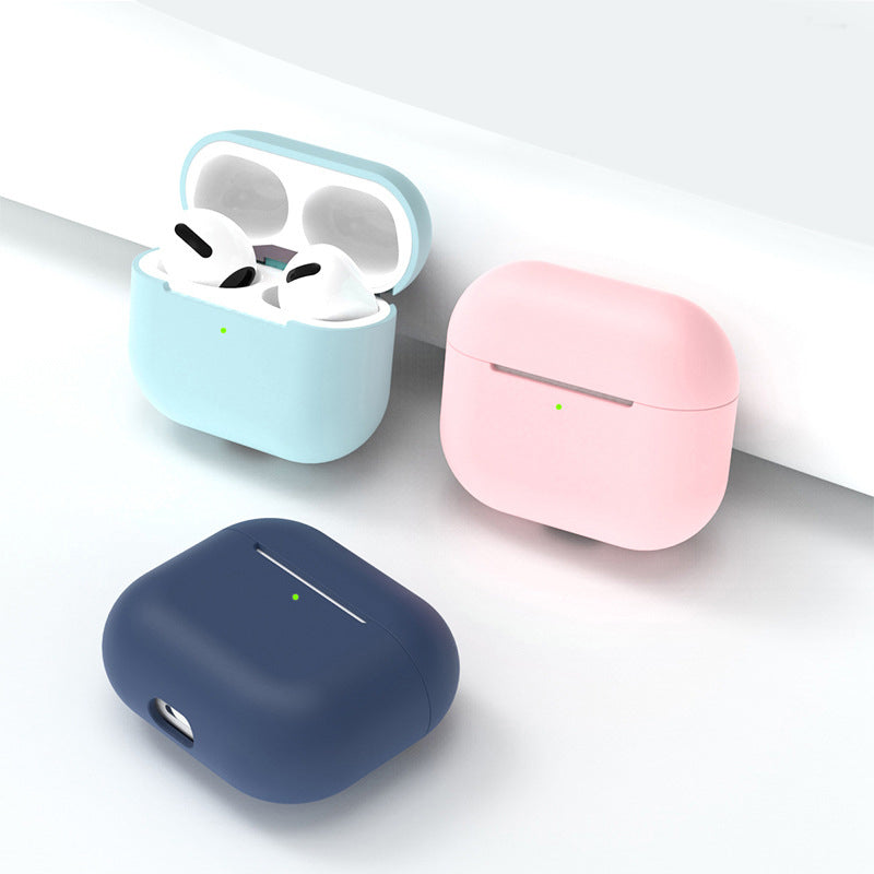 For Apple AirPods 3 Portable Protective Case Earbuds Soft Silicone Protector with Ear Caps