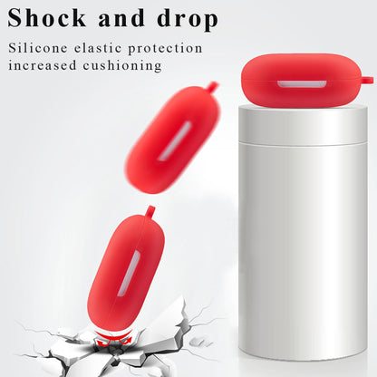 For OPPO Enco Air Protective Case Portable Earbuds Protector Shockproof Anti-fingerprint Soft Silicone Case with Buckle