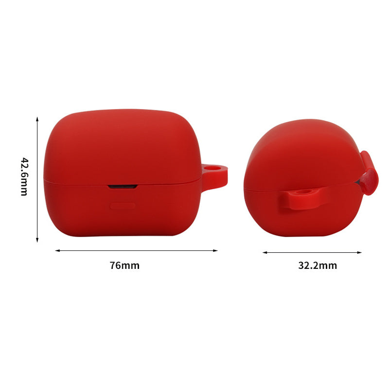 For Sony Linkbuds/WF-L900 Earphone Charging Case Silicone Protective Cover with 3 Sizes Ear Tips and Hanging Buckle