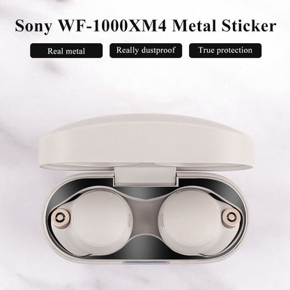 For Sony WF-1000XM4 Bluetooth Earphone Metal Dust-proof Guard Sticker Charging Case Cover