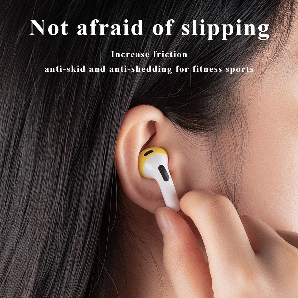 1 Pair Silicone Earphone Ear Caps for Apple AirPods 3, Bluetooth Earbuds Ear Tips Protective Covers