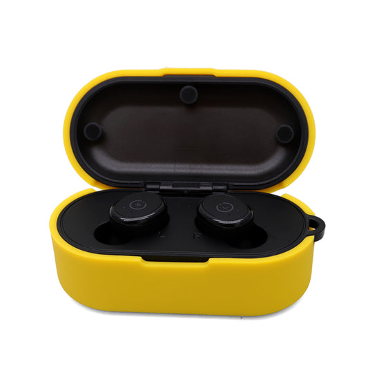 Earphone Case for TOZO T10, Bluetooth Earbuds Silicone Cover Charging Box Shell Protector with Anti-loss Buckle