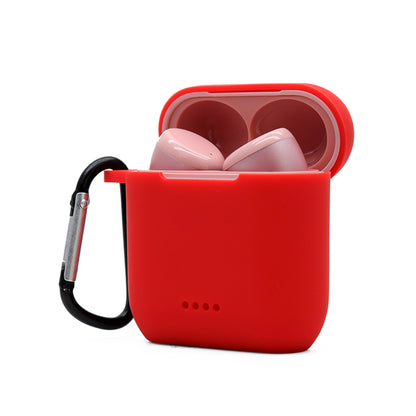 Bluetooth Earphone Protective Case for TOZO T6, Soft Silicone Charging Box Anti-drop Cover Shell with Anti-loss Buckle