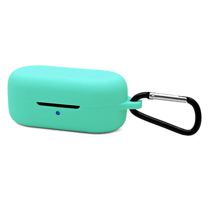 For TOZO T12 Bluetooth Earphone Silicone Case Anti-scratch Charging Box Protective Cover with Anti-loss Buckle