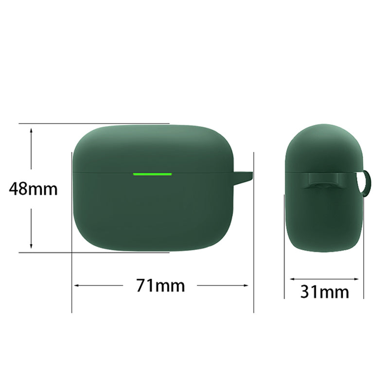 For Sony LinkBuds S Silicone Earbuds Protective Case Earphone Pouch Protective Skin Sleeve with Carabiner