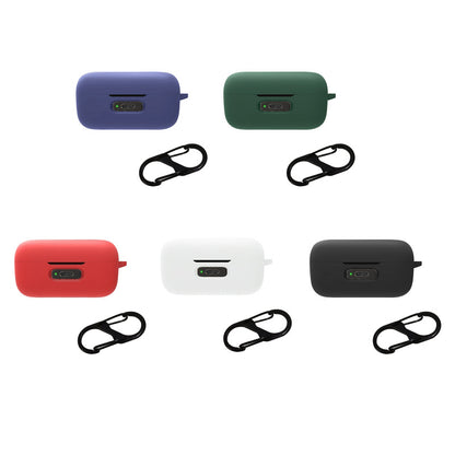 For Sennheiser Momentum True Wireless 3 Silicone Case Bluetooth Earphone Protective Cover with Anti-lost Buckle