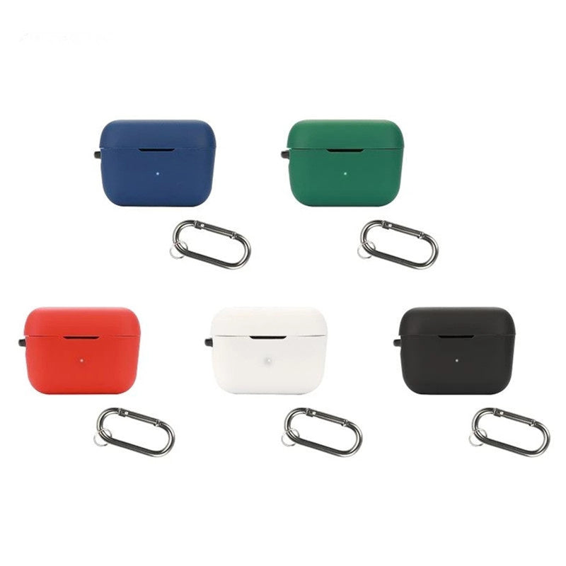 For Sennheiser CX200TW1-SPORT Silicone Cover Bluetooth TWS Earphone Protective Sleeve Case with Anti-lost Buckle