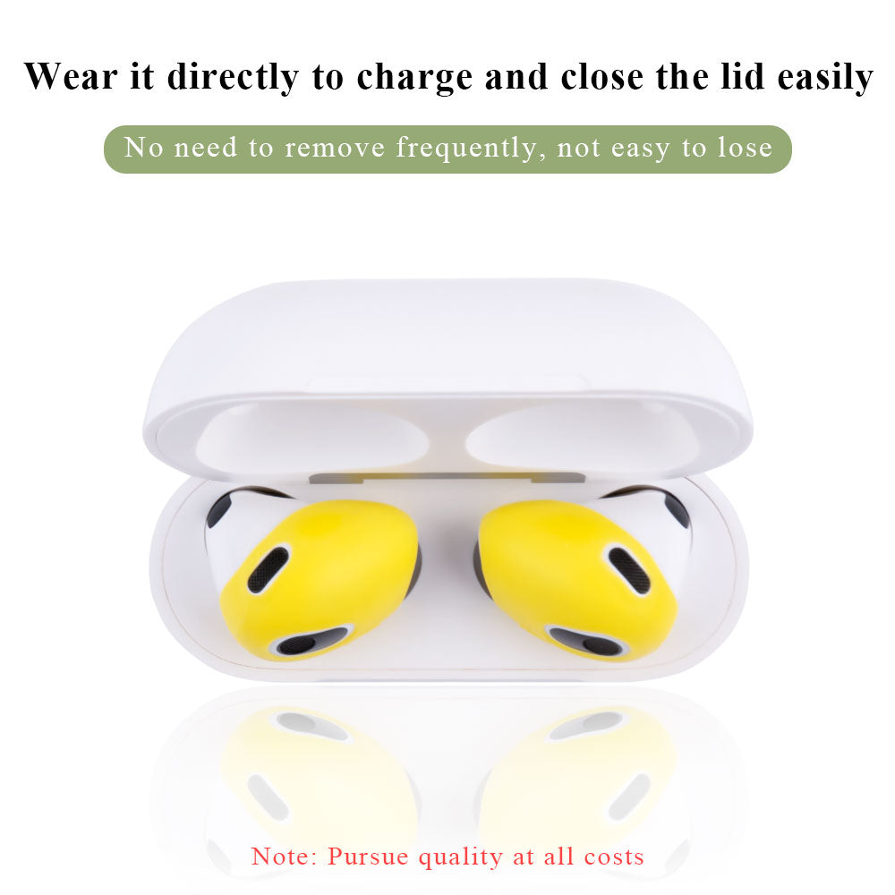 For Apple AirPods 3 3 Pairs Earbuds Anti-slip Silicone Cover Bluetooth Earphones Earmuffs Ear Tips