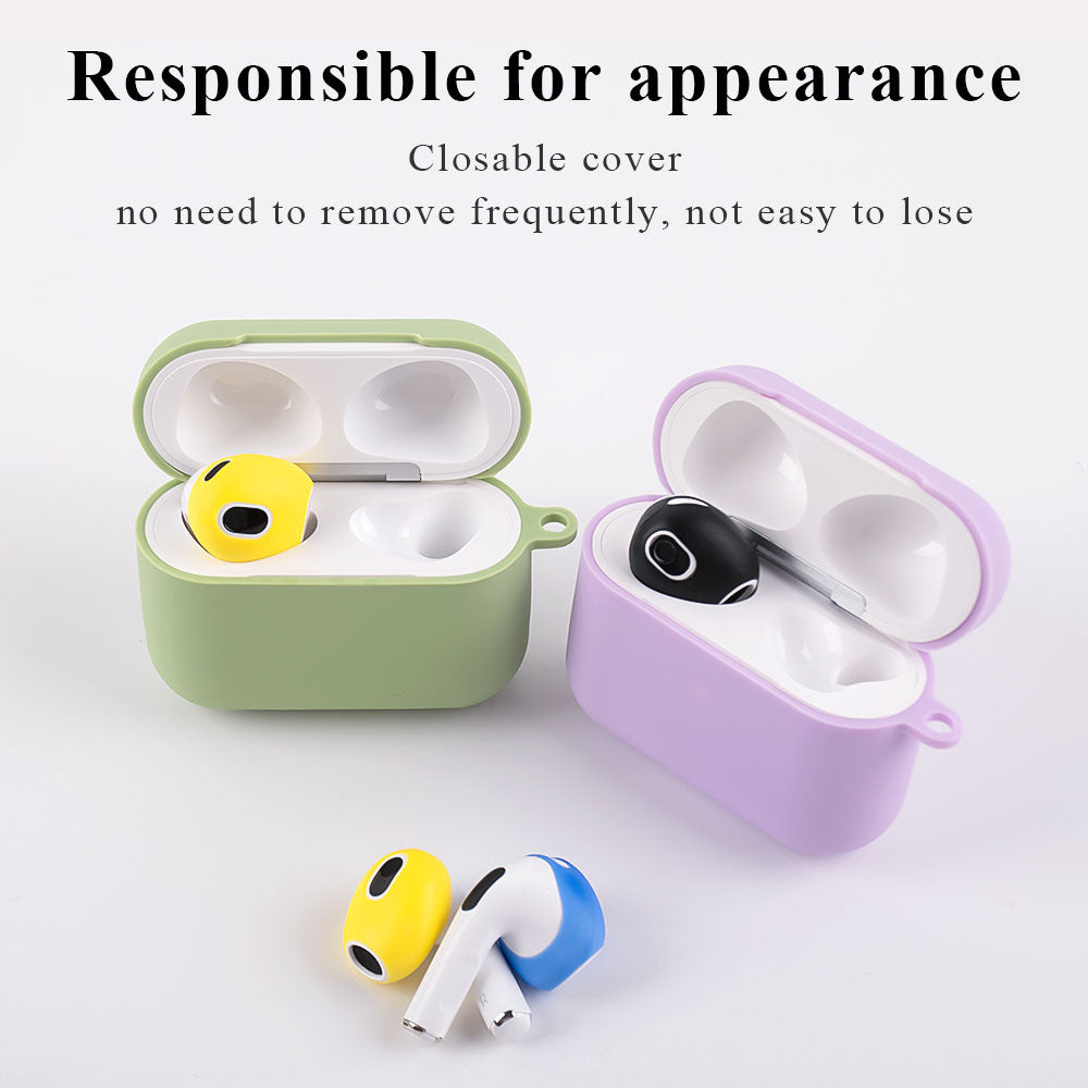 For Apple AirPods 3 3 Pairs Earbuds Anti-slip Silicone Cover Bluetooth Earphones Earmuffs Ear Tips