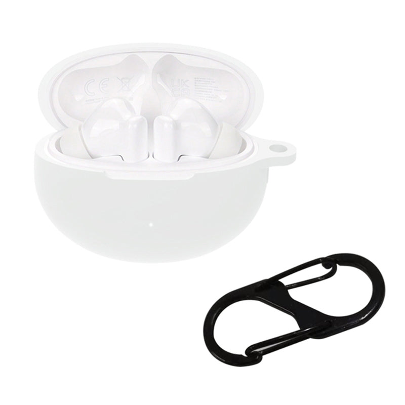 For Huawei FreeBuds 5i Bluetooth Earphone Silicone Case Anti-drop Anti-scratch Protective Cover with Anti-lost Buckle