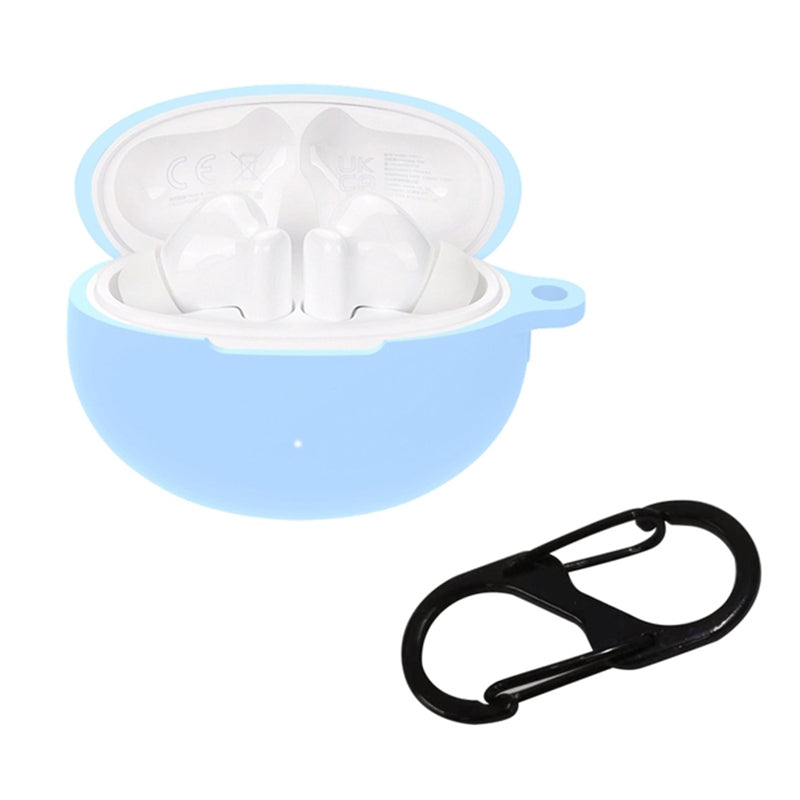 For Huawei FreeBuds 5i Bluetooth Earphone Silicone Case Anti-drop Anti-scratch Protective Cover with Anti-lost Buckle