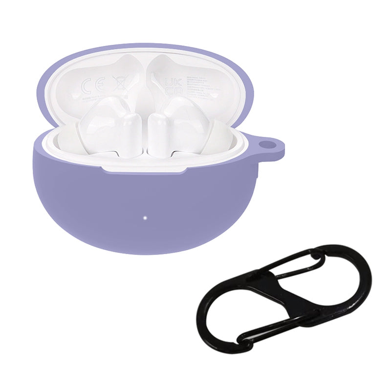 For Huawei FreeBuds 5i Bluetooth Earphone Silicone Case Anti-drop Anti-scratch Protective Cover with Anti-lost Buckle