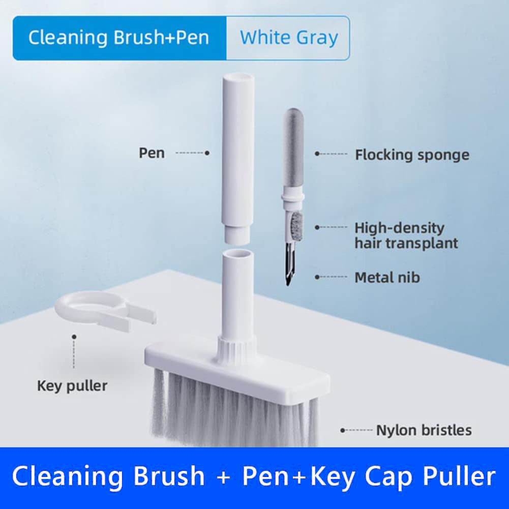 Cleaning Brush + Pen + Keycap Puller Wireless Earphone Computer Keyboard Cleaning Tools Set