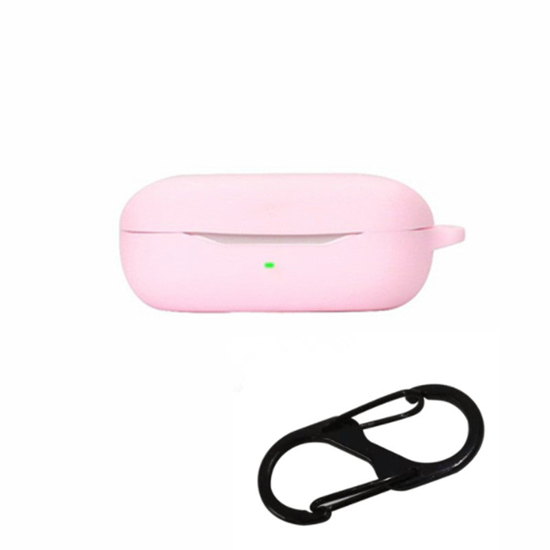 Drop Protection Case for Huawei FreeBuds SE Earphone Charging Box, Silicone Soft Cover with Carrying Buckle