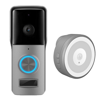 WF005-708BD Wireless Doorbell Camera 2.4G WiFi Door Bell with Motion Detector, Night Vision, 2-Way Audio, 128G TF Card Storage