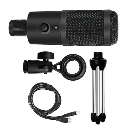 Professional USB Condenser Microphone Recording Studio Computer Laptop Microphone with Tripod