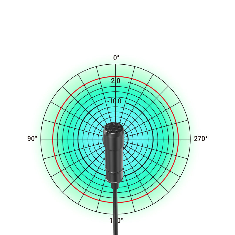 KATTO KT-C3 Noise Reduction 360&#176; Omni-directional Sound Pick-up Type-C Rechargeable Lapel Microphone