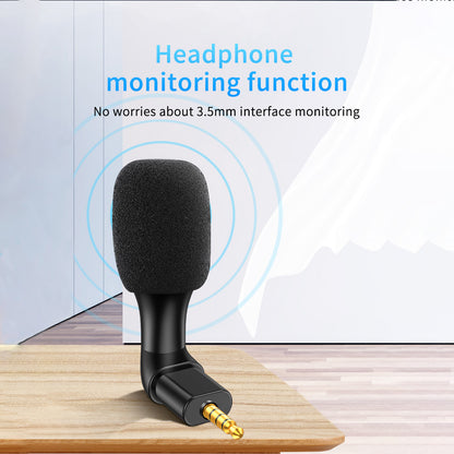 MD-3 3.5mm Microphone Mini Mobile Phone Microphone Live Recording Interview Mic