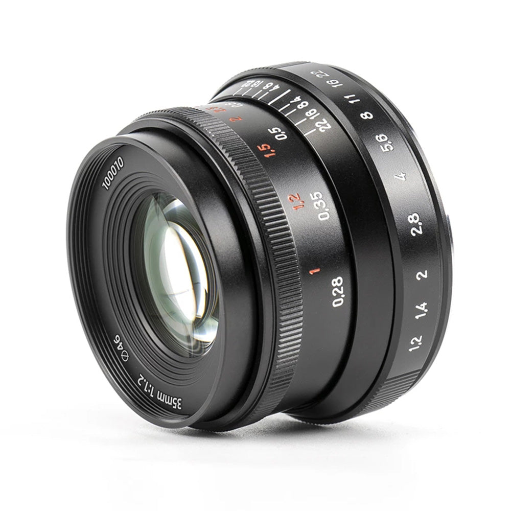 7ARTISANS 35mm F1.2 II APS-C Manual Focus Camera Fixed Focus Portrait Lens for Olympus/Panasonic M4/3 Mount Cameras