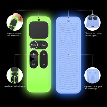 Y10 Soft Silicone Anti-drop Remote Controller Protective Case Cover for Apple TV 4K 4th/5th