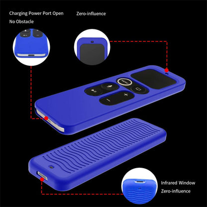 Y10 Soft Silicone Anti-drop Remote Controller Protective Case Cover for Apple TV 4K 4th/5th