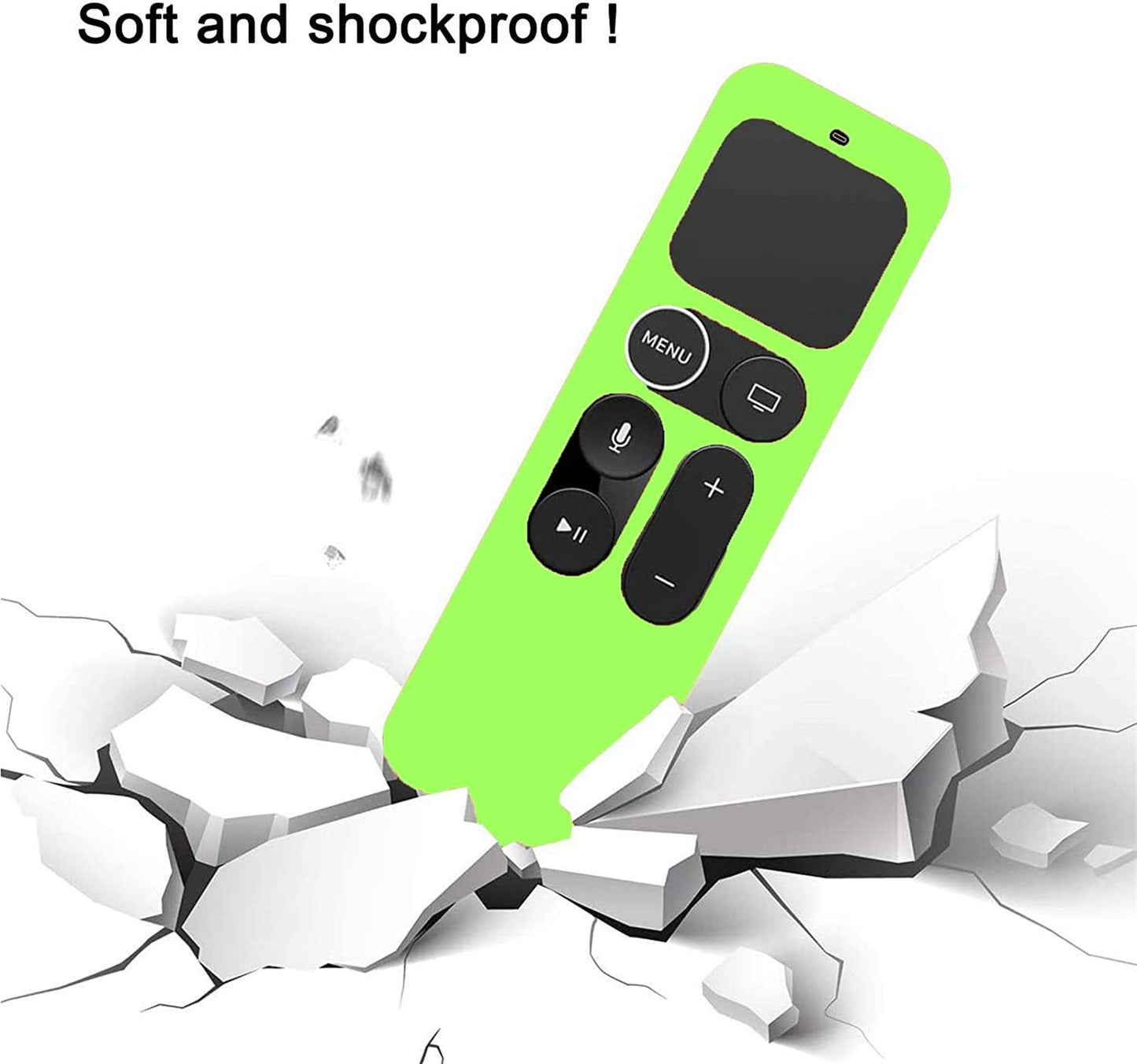 Y10 Soft Silicone Anti-drop Remote Controller Protective Case Cover for Apple TV 4K 4th/5th