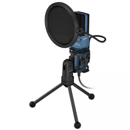 YANMAI SF-777 Desktop Condenser Microphone USB Wired Cardioid Mic with Tripod Stand for Singing Gaming Recording