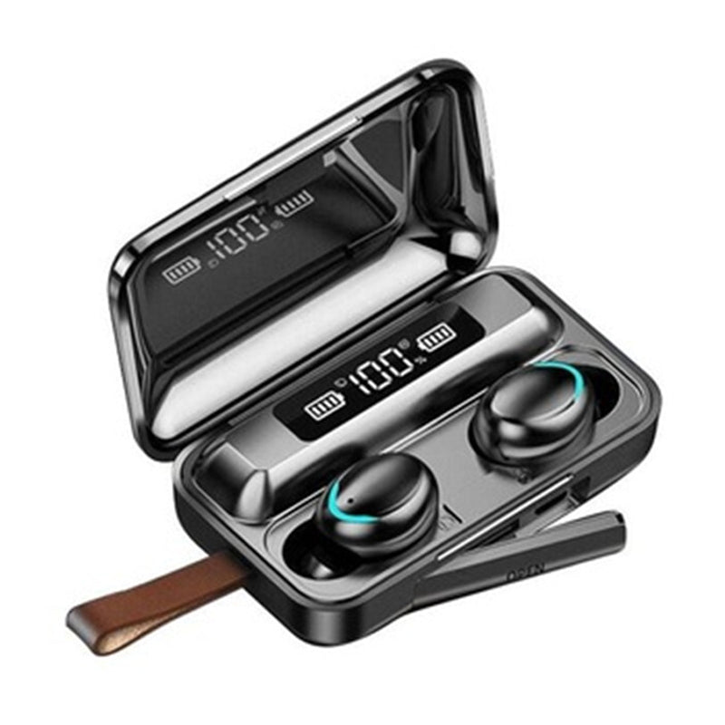 F9-5 Wireless Earphones TWS Bluetooth 5.0 Headphones Touch Control Earbus + LED Battery Display Charging Box with Lanyard