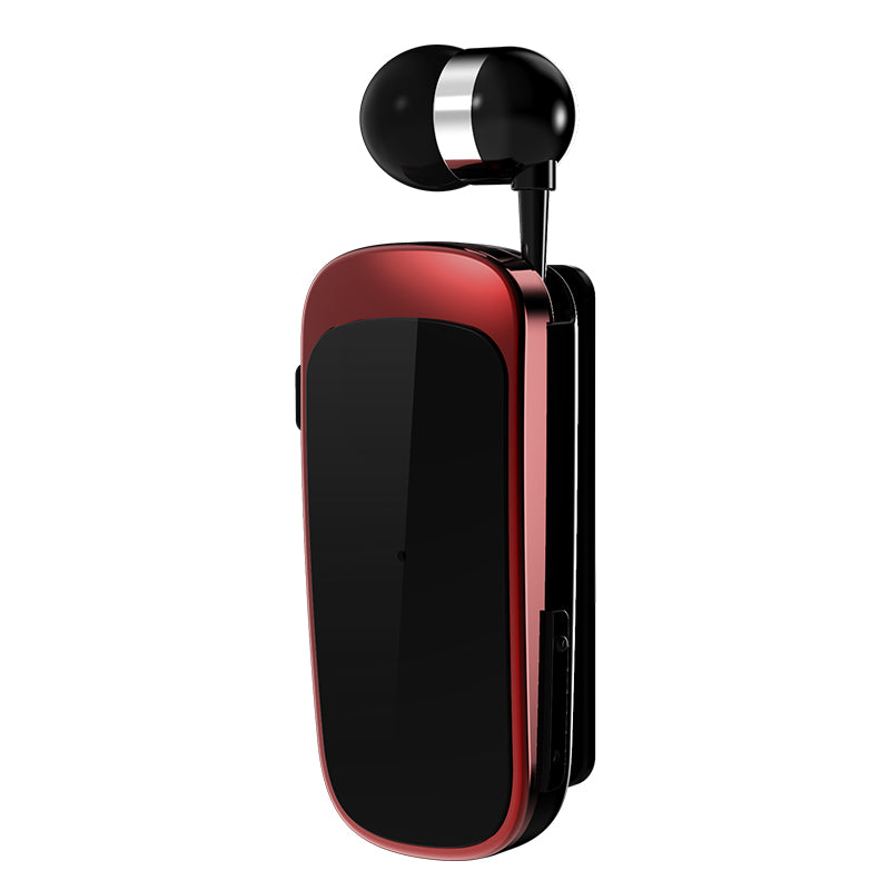 K52 Business Retractable Bluetooth 4.1 Wireless Headset Earphone Call Remind Vibration Earbuds