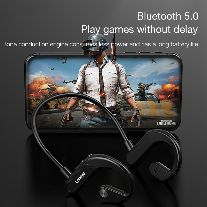 LENOVO X3 Earphone Bluetooth Gaming Music Headset Ear Hook IPX5 Waterproof Stereo Sports Headphone