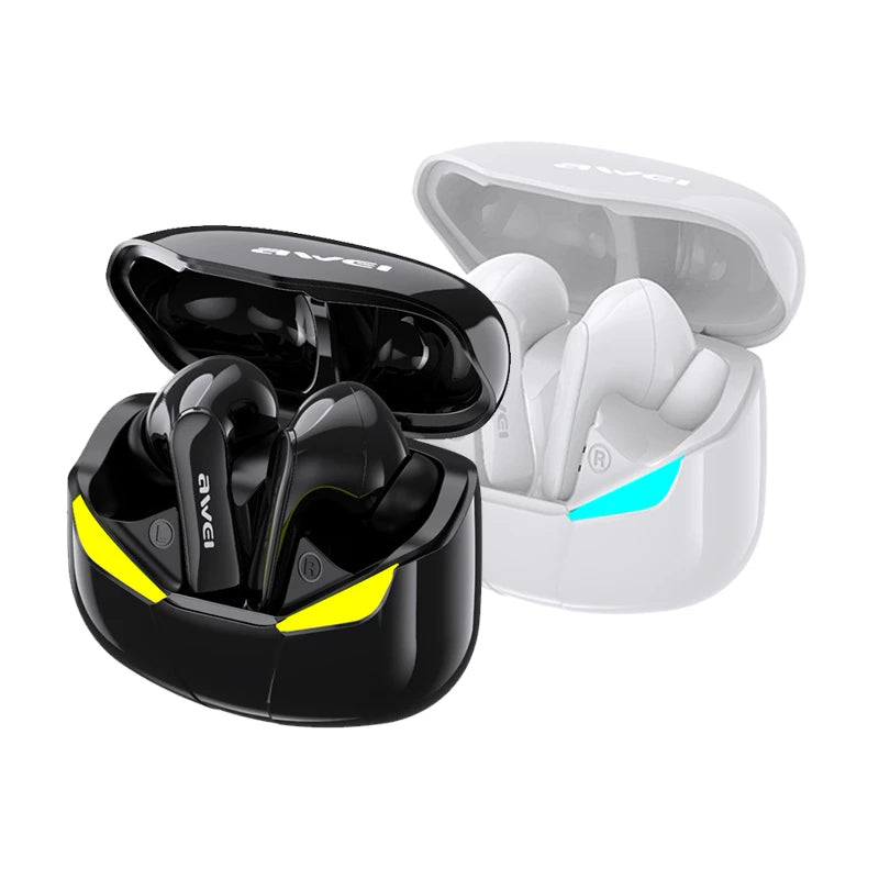 AWEI T35 HiFi TWS Bluetooth ENC Earphone Wireless Sport Game Music Touch Waterproof AAC Stereo Headset with Mic