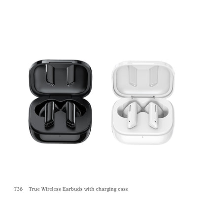 AWEI T36 TWS Bluetooth 5.0 Earphone Wireless Sport Waterproof Touch Stereo Headset with Mic