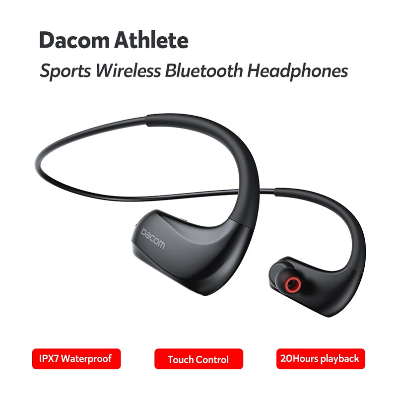 DACOM Athlete Bluetooth Neckband In-ear Earphone Wireless IPX7 Waterproof Touch Stereo Sports Headset