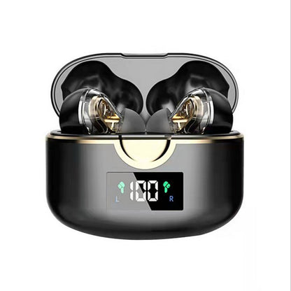 T22 TWS Dual Dynamic Drivers Wireless Noise Canceling Headset LED Power Display Bluetooth HiFi Earphone Earbuds