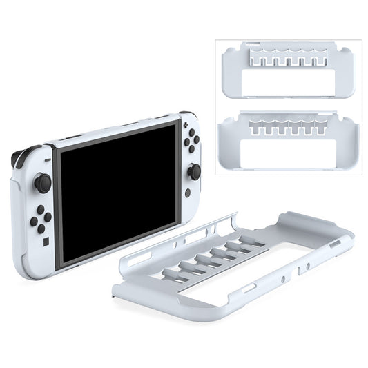 DOBE TNS-1141 Integrated Protective Shell with 6 Game Card Slots Full Protection Cover for Nintendo Switch OLED