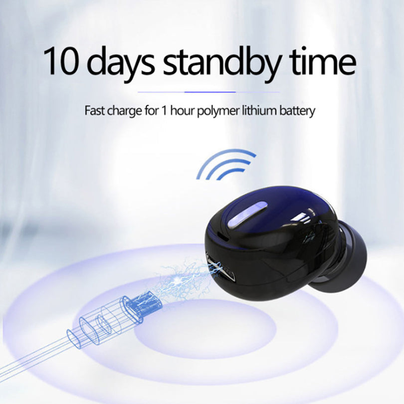 X9 Mini Stereo Sound Wireless Headphones Bluetooth 5.0 In-ear HiFi Earphone with Mic