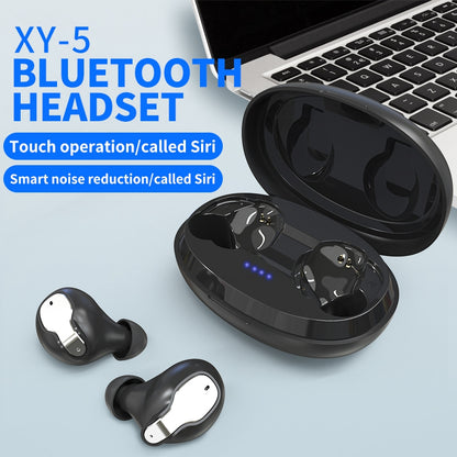 XY-5 TWS Bluetooth 5.0 Headphones with Touch Control Super Deep Bass Noise Canceling Wireless Earphones