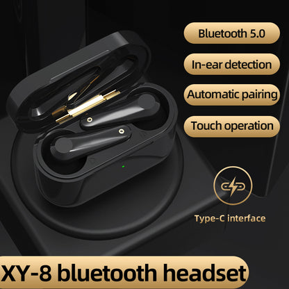 XY-8 Wireless Bluetooth 5.0 Headphones Touch Control Stereo Earbuds for iOS Android