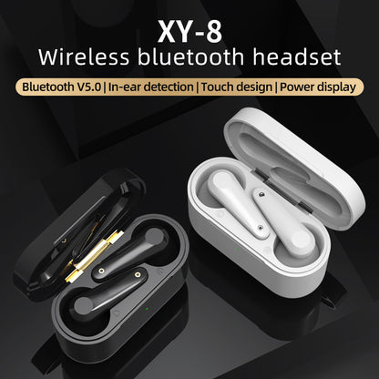 XY-8 Wireless Bluetooth 5.0 Headphones Touch Control Stereo Earbuds for iOS Android