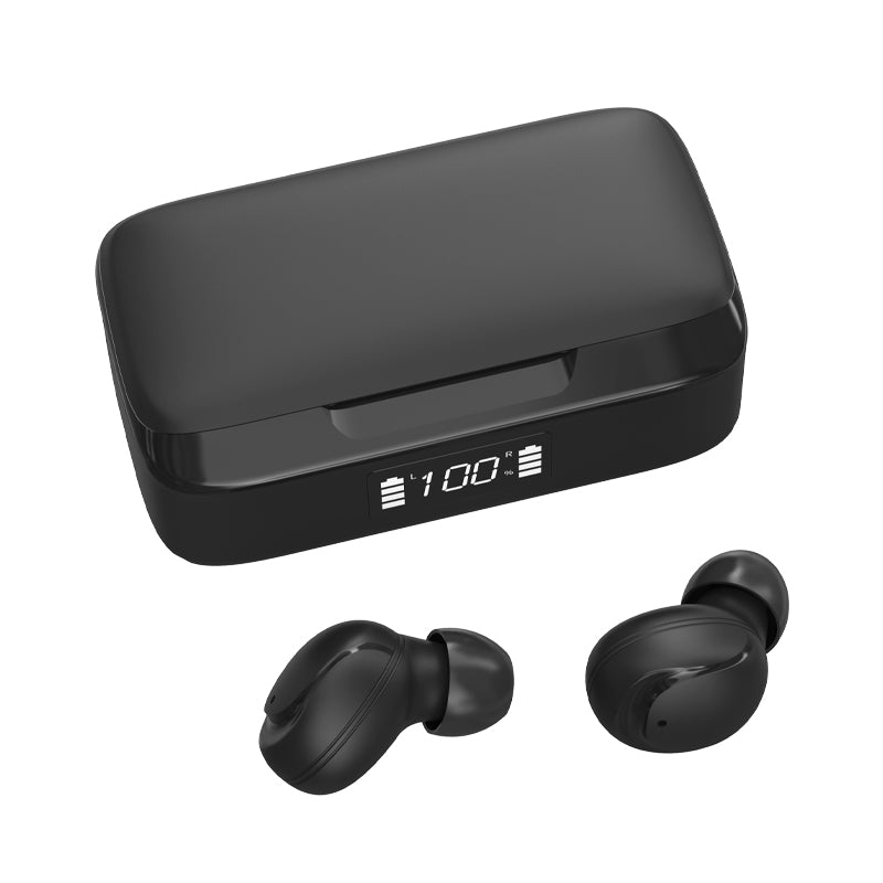 XY-10TWS Mini TWS Bluetooth 5.1 Earphone Earbuds Digital Power Display In-ear Wireless Sports Stereo Music Headset with Mic